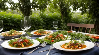 Nature's Bounty Fine Dining in the Garden with the Main Course