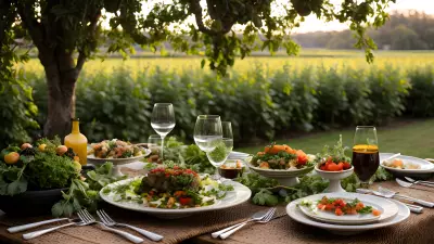 Nature's Bounty Fine Dining in the Garden with the Main Course