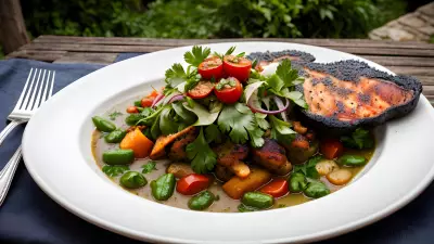 Nature's Bounty Fine Dining in the Garden with the Main Course