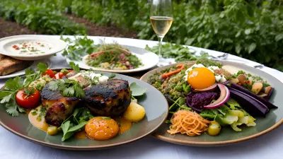 Nature's Bounty Fine Dining in the Garden with the Main Course