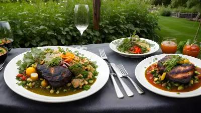 Nature's Bounty Fine Dining in the Garden with the Main Course