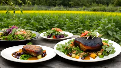 Nature's Bounty Fine Dining in the Garden with the Main Course