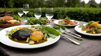 Nature's Bounty Fine Dining in the Garden with the Main Course