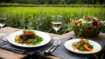 Nature's Bounty Fine Dining in the Garden with the Main Course