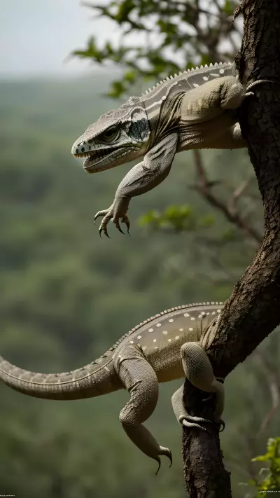Amidst Untamed Nature Capturing Intimate Moments of Wild Reptiles in their Interconnected Habitats