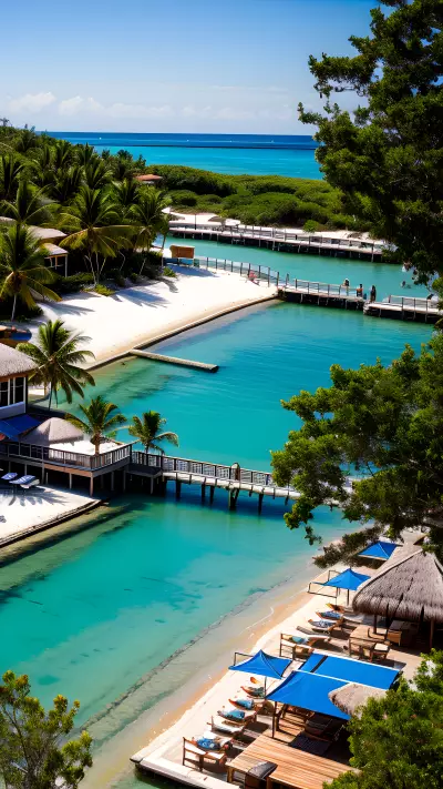 Travel to the Vibrant Beach Scene with a Restaurant Touch