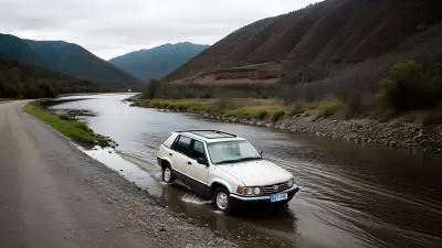 Car on the River Capturing Perfect Leading Lines