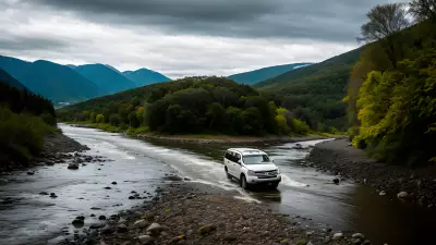 Car on the River Capturing Perfect Leading Lines