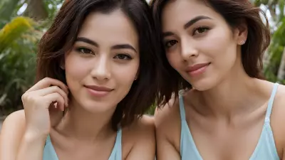 Splash of Color   A Minimalist Portrait at a Tropical Pool