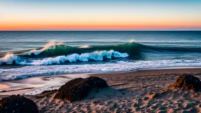 Desert Oasis a High Speed Perspective of the Ocean