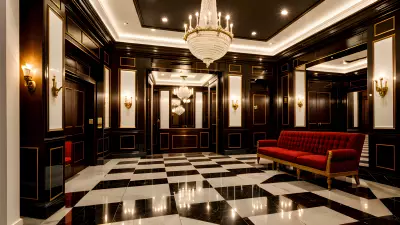 Composition in the Modern Times at a Classic Theater Lobby