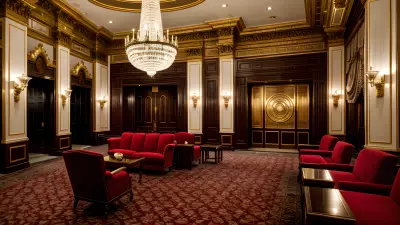 Composition in the Modern Times at a Classic Theater Lobby