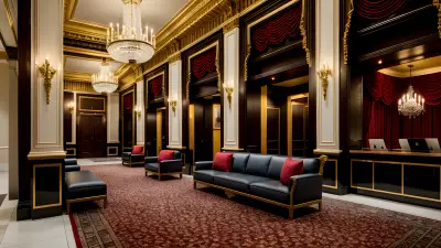 Composition in the Modern Times at a Classic Theater Lobby
