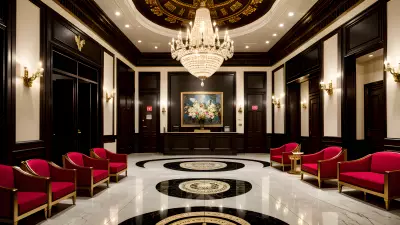 Composition in the Modern Times at a Classic Theater Lobby