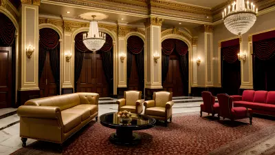 Composition in the Modern Times at a Classic Theater Lobby