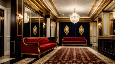 Composition in the Modern Times at a Classic Theater Lobby