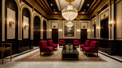 Composition in the Modern Times at a Classic Theater Lobby