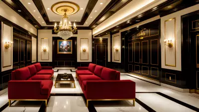 Composition in the Modern Times at a Classic Theater Lobby