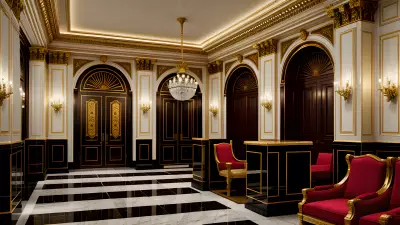 Composition in the Modern Times at a Classic Theater Lobby