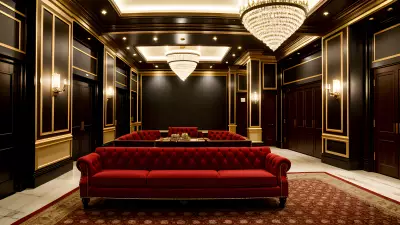 Composition in the Modern Times at a Classic Theater Lobby