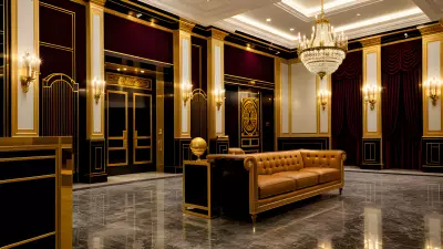 Composition in the Modern Times at a Classic Theater Lobby