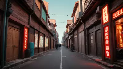 Wood Art in the Streets Capturing People's Essence in an Alley