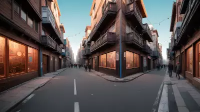 Wood Art in the Streets Capturing People's Essence in an Alley