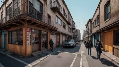 Wood Art in the Streets Capturing People's Essence in an Alley