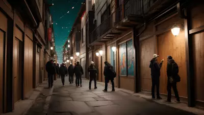 Wood Art in the Streets Capturing People's Essence in an Alley