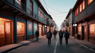 Wood Art in the Streets Capturing People's Essence in an Alley