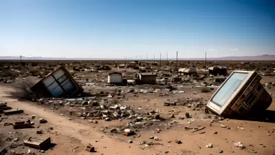 Fractured Reflections in Deserted Wasteland