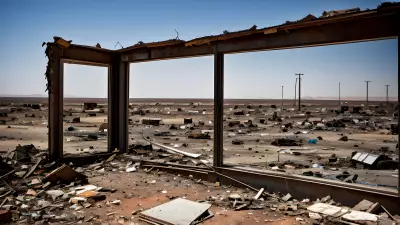 Fractured Reflections in Deserted Wasteland
