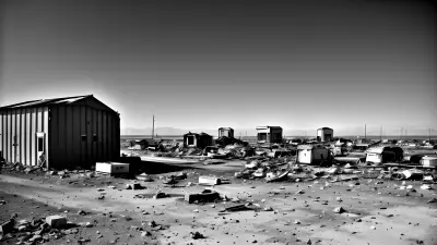 Fractured Reflections in Deserted Wasteland