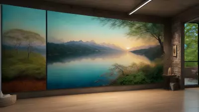 Industrial Elegance A Contemporary Landscape Inspired by Liang Quan's Brushwork