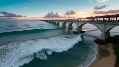 Serenity under Sunshine Bridge among the Waves