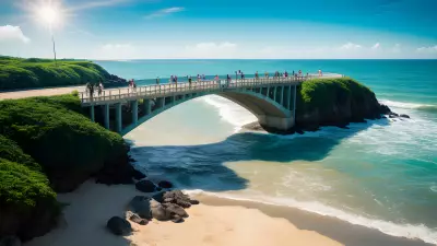 Serenity under Sunshine Bridge among the Waves