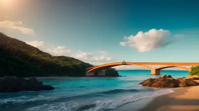 Serenity under Sunshine Bridge among the Waves