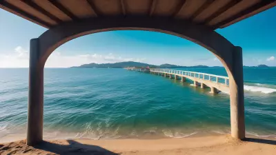Serenity under Sunshine Bridge among the Waves