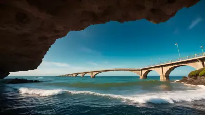 Serenity under Sunshine Bridge among the Waves