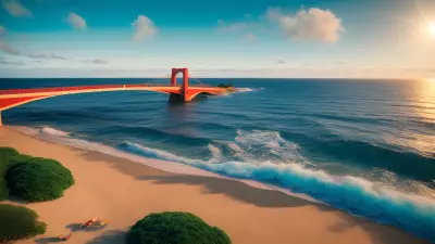 Serenity under Sunshine Bridge among the Waves