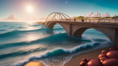 Serenity under Sunshine Bridge among the Waves