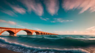 Serenity under Sunshine Bridge among the Waves