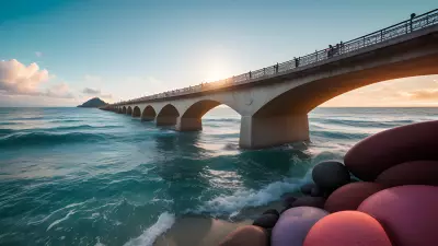 Serenity under Sunshine Bridge among the Waves