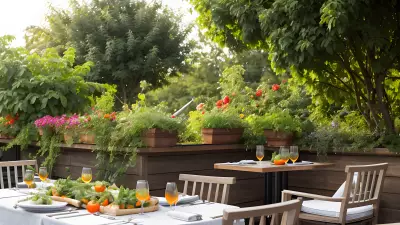 Fresh Vegetables on a Restaurant Terrace Capturing the Delicious Power of Natural Light