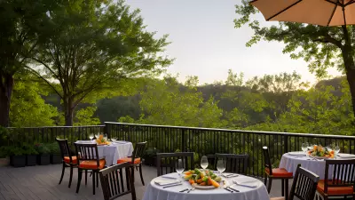 Fresh Vegetables on a Restaurant Terrace Capturing the Delicious Power of Natural Light