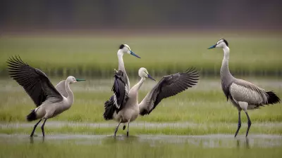 Capturing the Wild Courtship Displays in a Wet Meadow