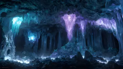 Crystal Cave of Shadowy Beings