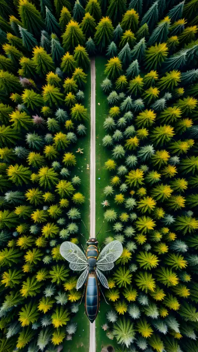 Exploring the Compositions of Aerial Insects   A Tribute to Diane Arbus