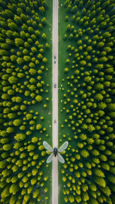 Exploring the Compositions of Aerial Insects   A Tribute to Diane Arbus