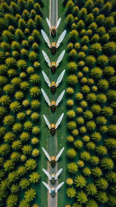 Exploring the Compositions of Aerial Insects   A Tribute to Diane Arbus